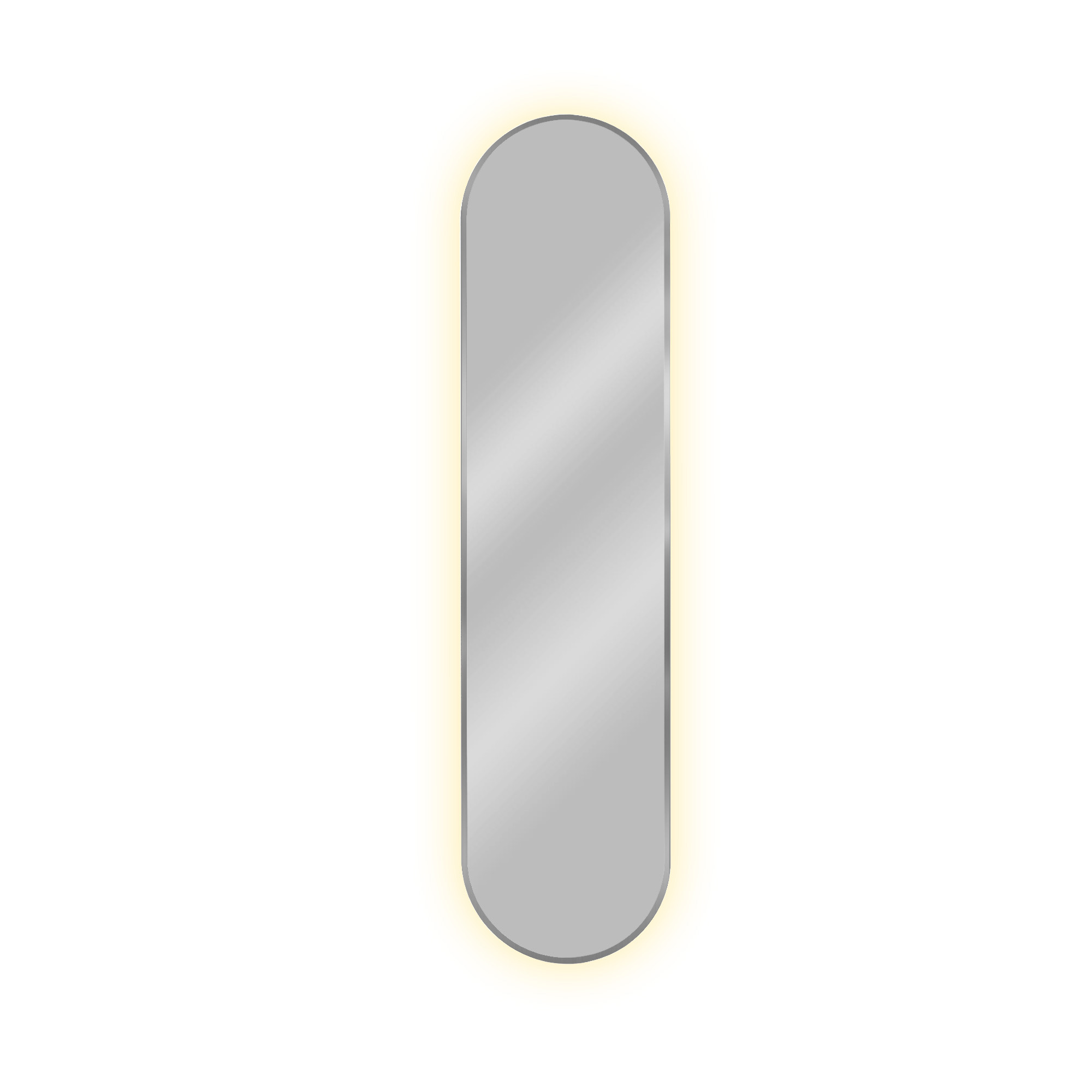 Baltica Design Tiny Border Pastille spiegel 50x100 cm ovaal met verlichting zilveren 5904107926193