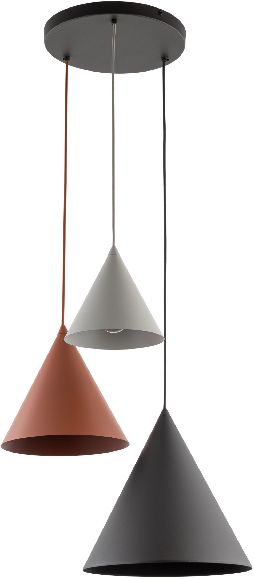 TK Lighting Cono hanglamp 3x15 W zwart 6633