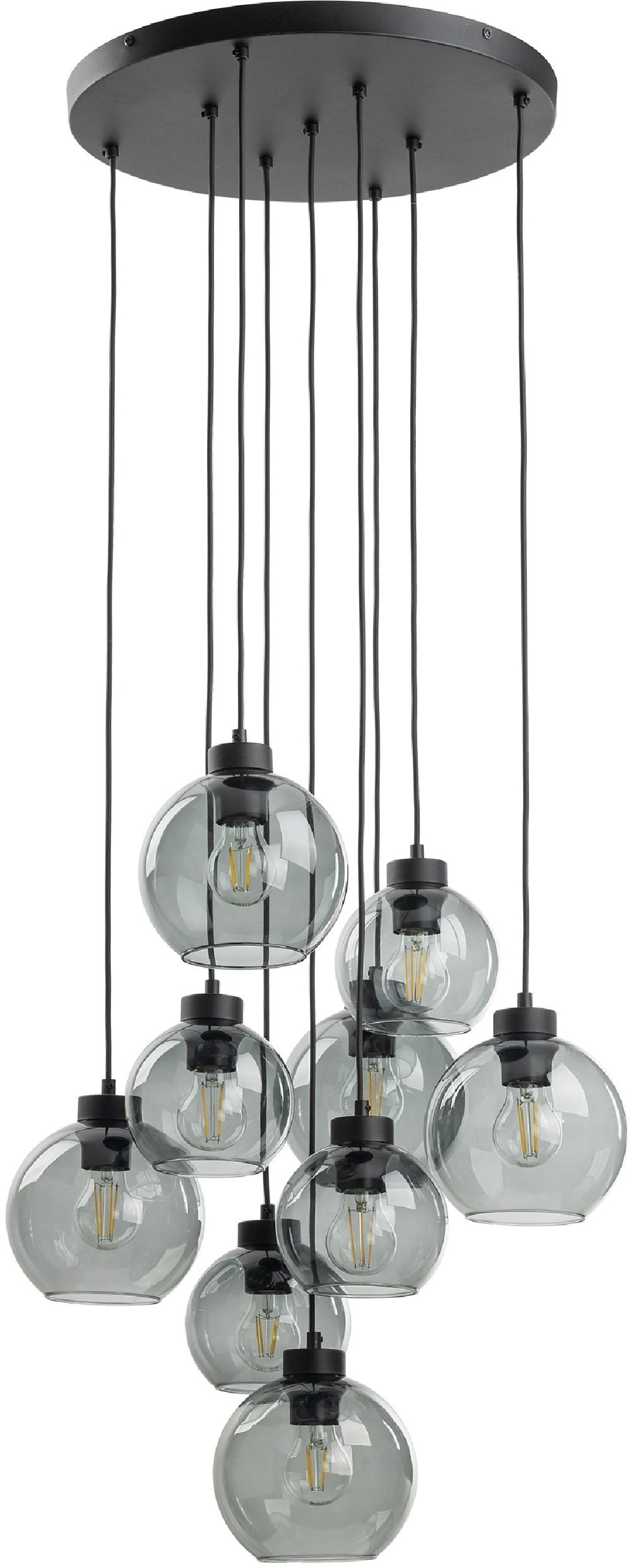 TK Lighting Cubus hanglamp x15 W zwart 10208