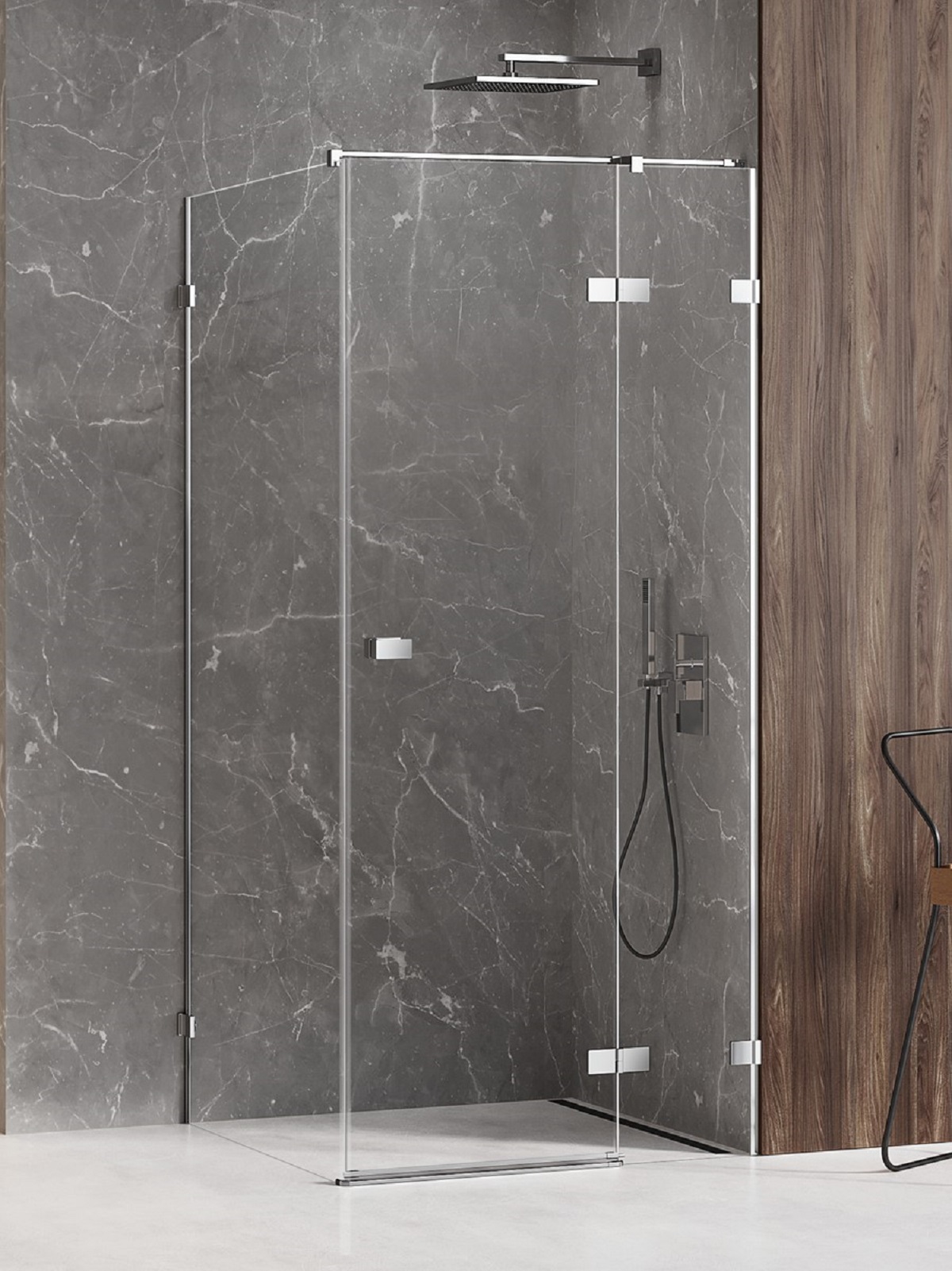 New Trendy Avexa douchecabine 120x70 cm rechthoekig chroom glans/helder glas EXK-1504