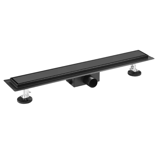 Balneo Duplex Next Black lineaire afvoer 80 cm zwart BLK80N