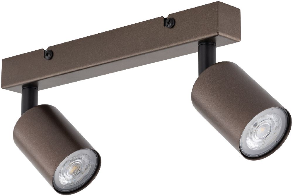 TK Lighting Top plafondlamp 2x10 W bruin 6180
