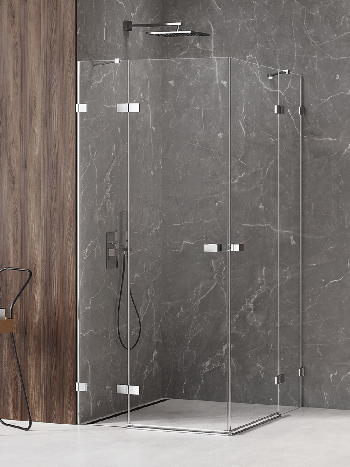 New Trendy Avexa douchecabine 110x100 cm rechthoekig chroom glans/helder glas EXK-1528