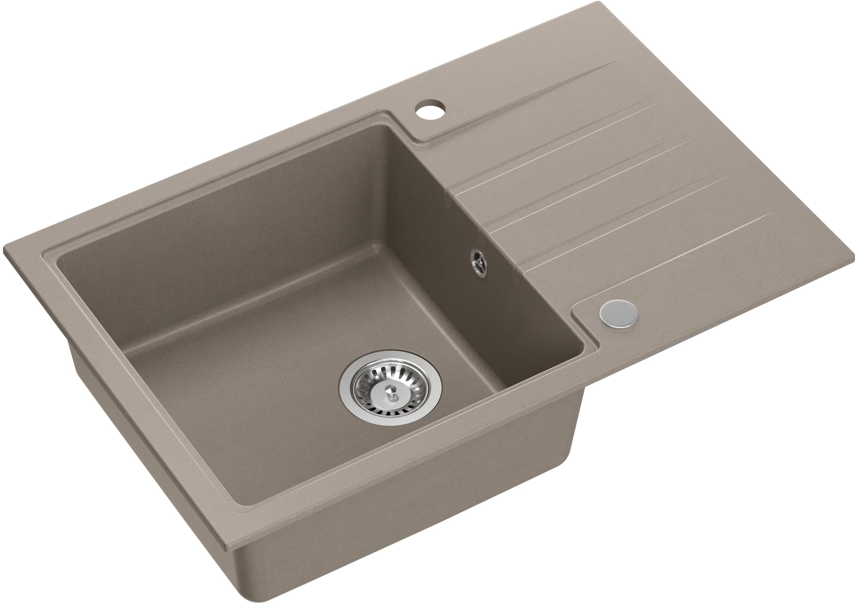 Quadron Peter graniteq spoelbak 78x50 cm beige HCQP7850ST