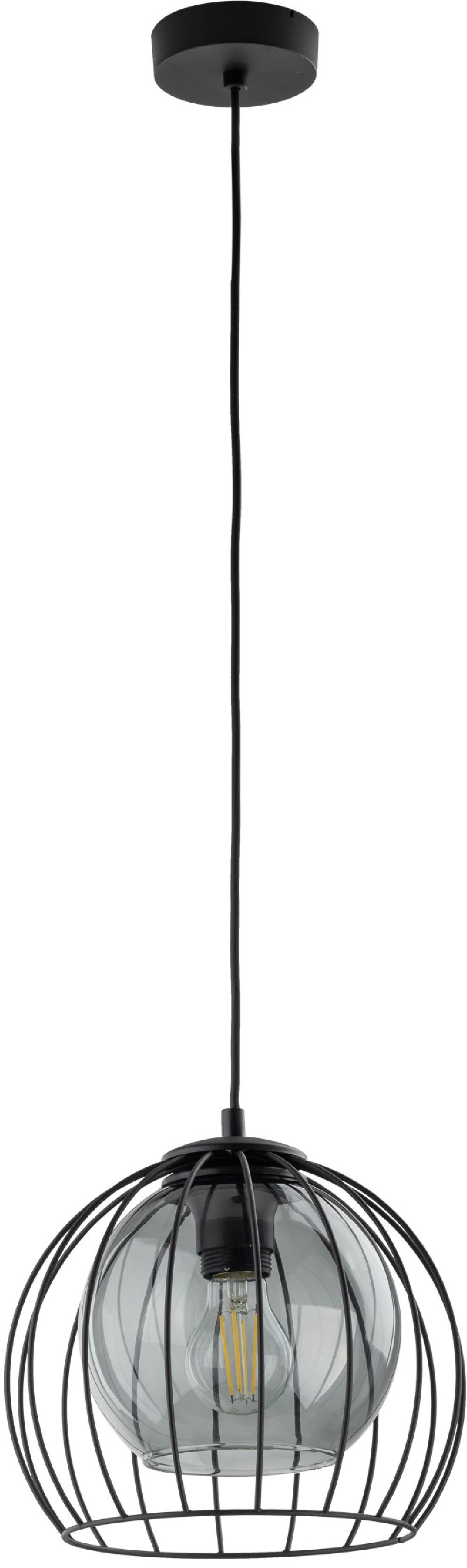 TK Lighting Universo hanglamp 1x15 W zwart 3154