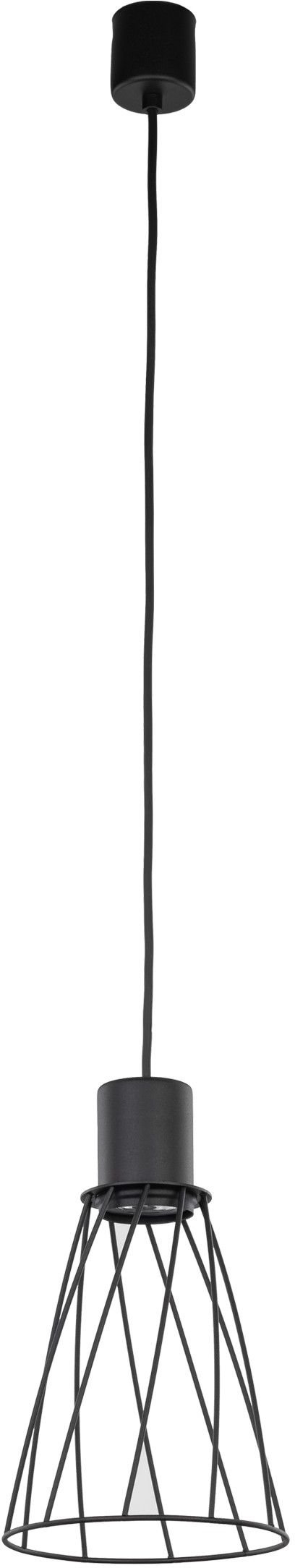 TK Lighting Modesto hanglamp 1x10 W zwart 10159
