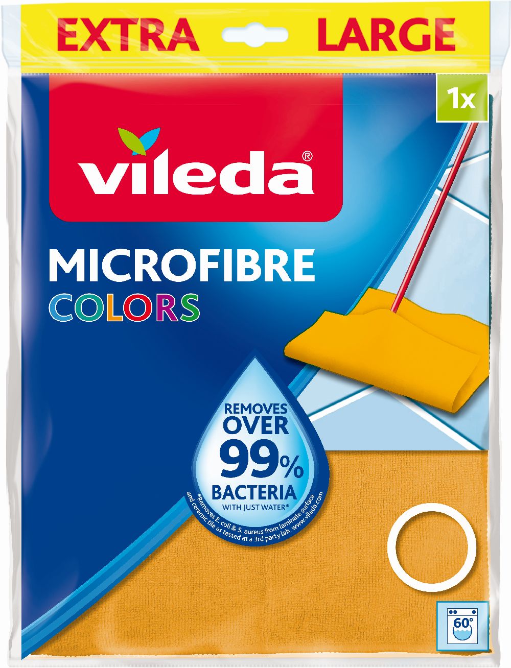 Vileda Microfibre Colors schoonmaakdoek 151991