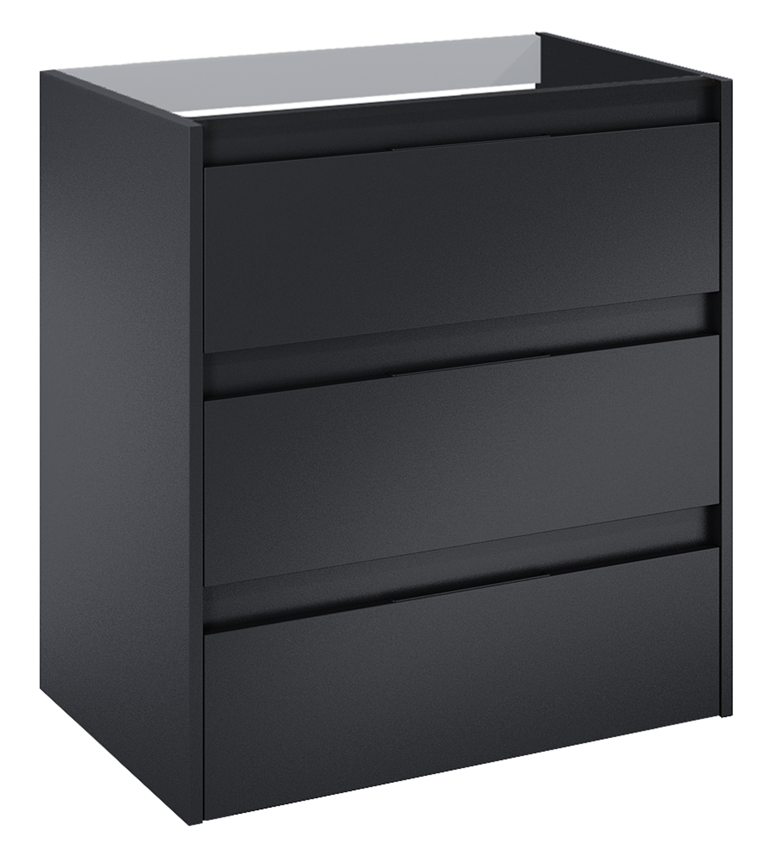Roca Alpine kast 68.5x45.2x74 cm hangend onder de wastafel zwart A857867532