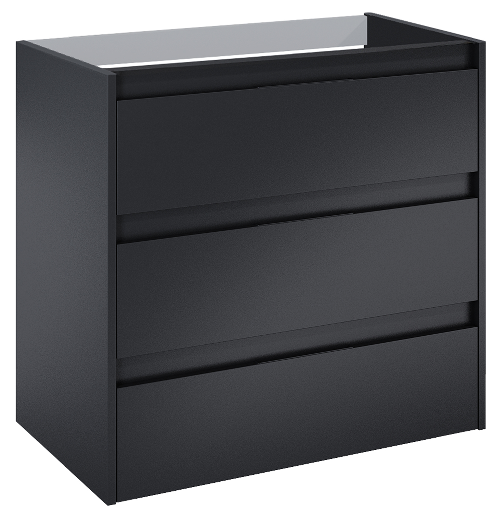 Roca Alpine kast 78.5x45.2x74 cm hangend onder de wastafel zwart A857868532