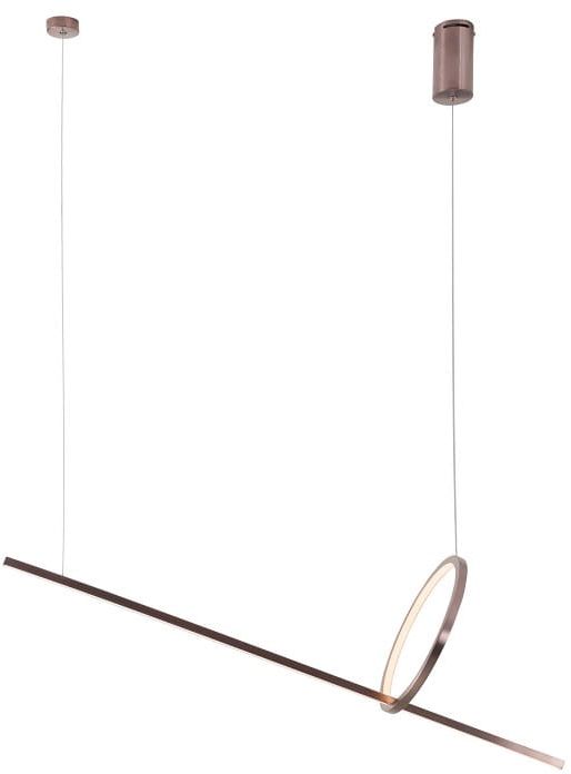 MaxLight Lozanna hanglamp 1x18 W bruin P0570D