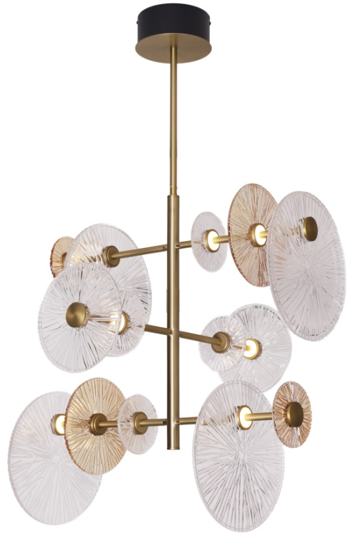 MaxLight Allure hanglamp 5x5 W gouden P0541
