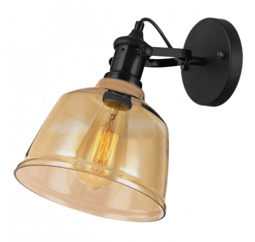 GTV Muscari II wandlamp 1x40 W wit-zwart OS-MUSC-IIB-00-DEC