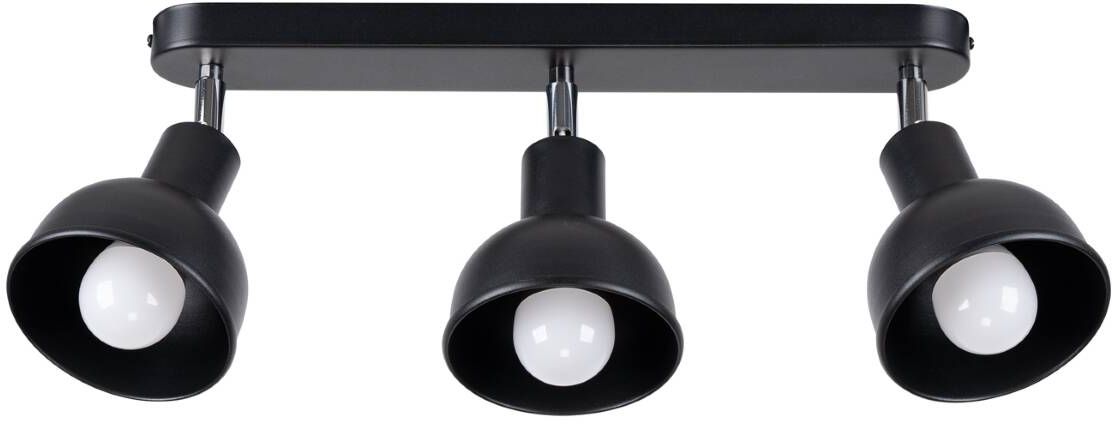 Sollux Lighting Elba plafondlamp 3x15 W zwart SL.1318