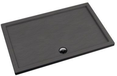 Schedpol Caspar rechthoekige douchebak 100x80 cm grijs 3.266/S/ST
