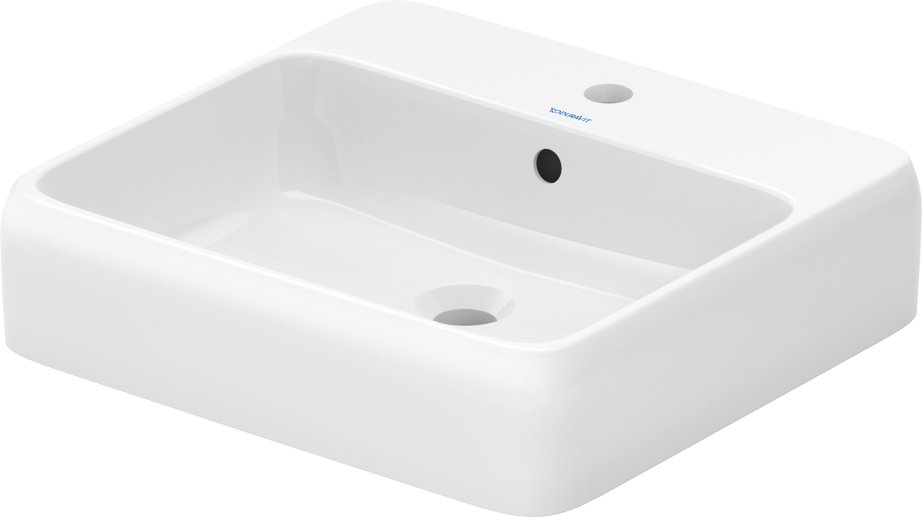 Duravit Qatego wastafel 50x47 cm rechthoekig opbouw wit glans 2385500027