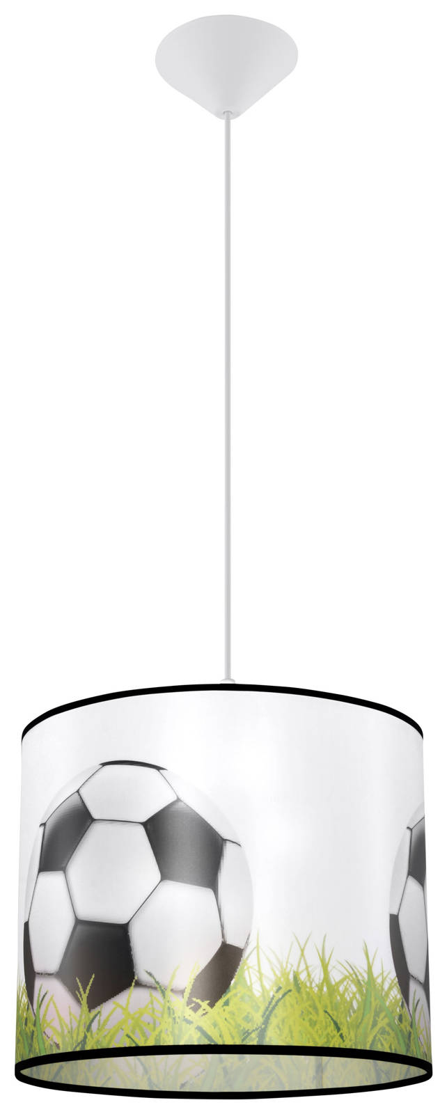 Sollux Lighting Piłka hanglamp 1x15 W wit-zwart-groen SL.1429