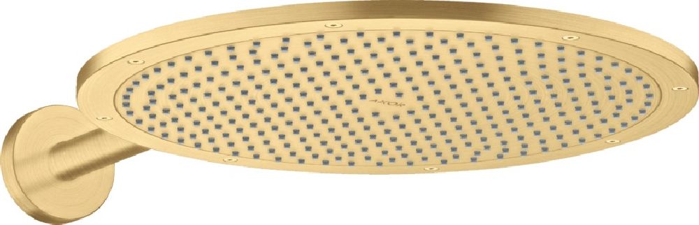 Axor ShowerSolutions regendouche met arm 35x35 cm rond gouden 26034250