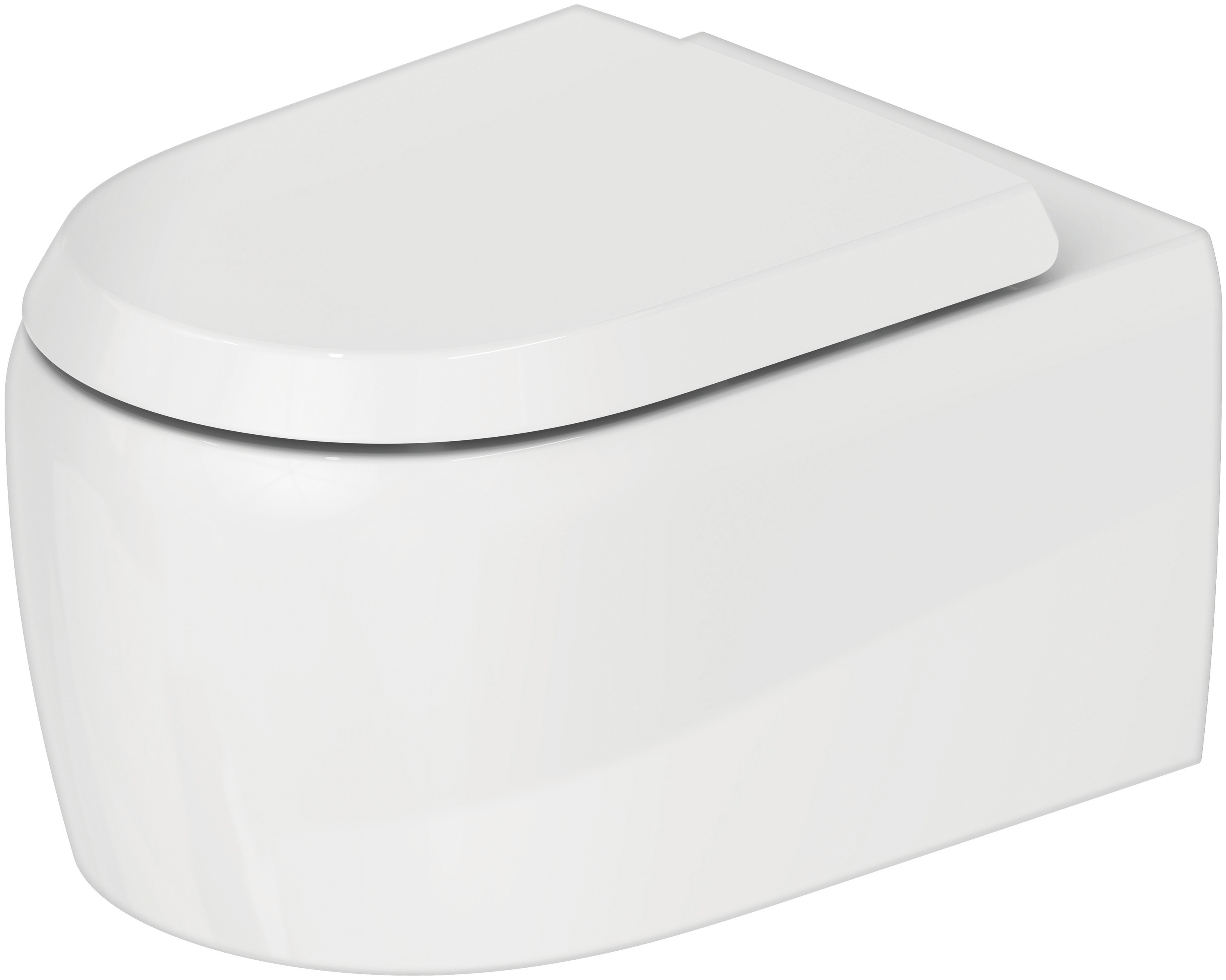 Duravit Qatego toiletpot hangend zonder kraag wit glans 2583090000