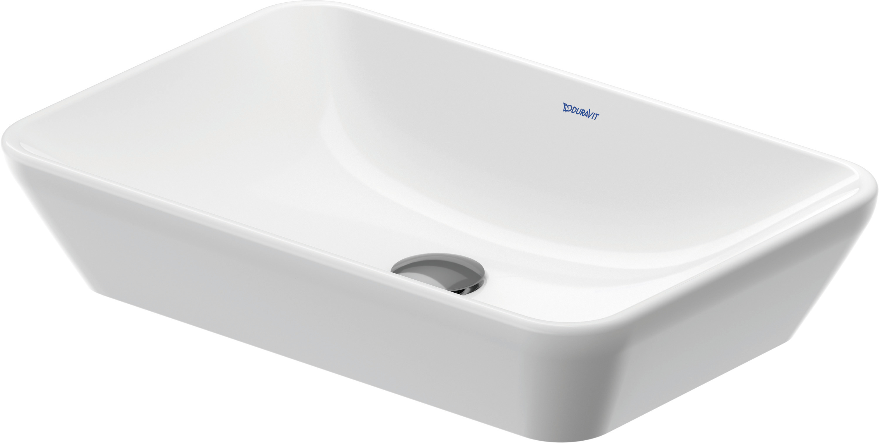 Duravit D-Neo wastafel 60x40 cm rechthoekig opbouw wit glans 2397600070