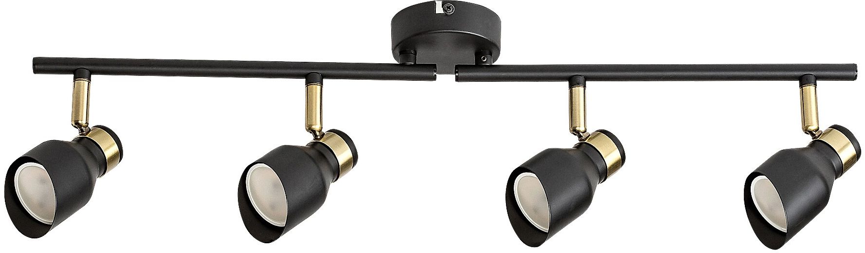 Rabalux Lilou plafondlamp 4x25 W zwart-gouden 73050