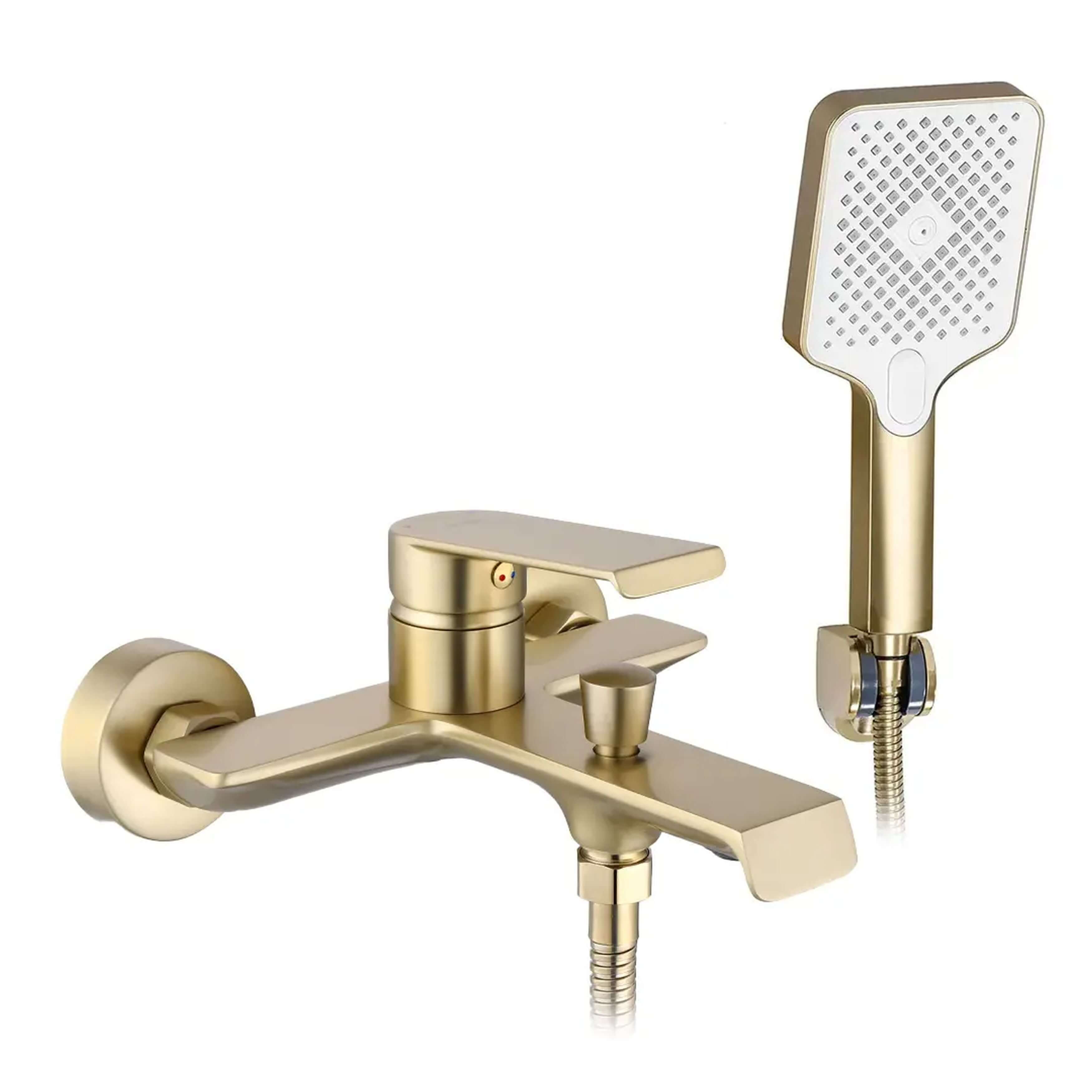 Rea Hass bad- en douchekraan wand gouden REA-B7100