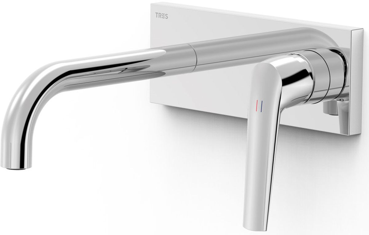 Tres Fuji wastafelkraan inbouw chroom 28130023