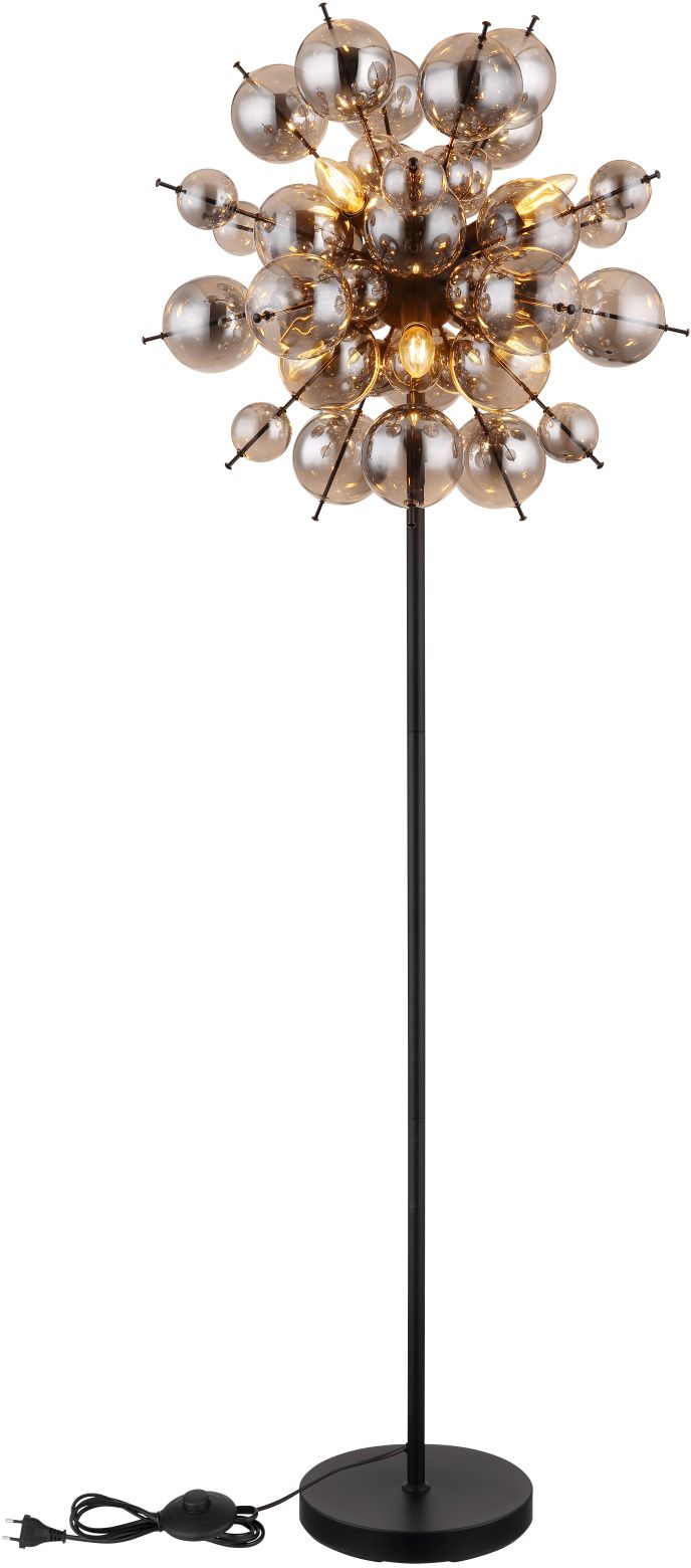 Globo Lighting Udo staanlamp 6x25 W zwart-bedampt 15633SS