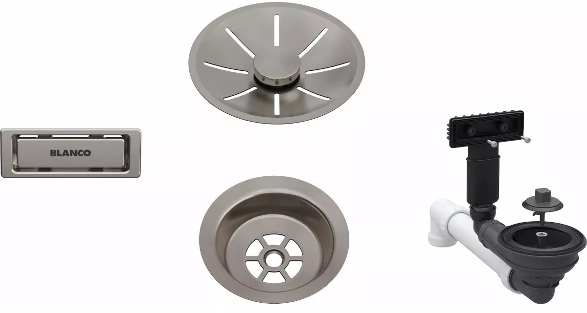 Blanco overloop- en uitstroomarmaturen 207425