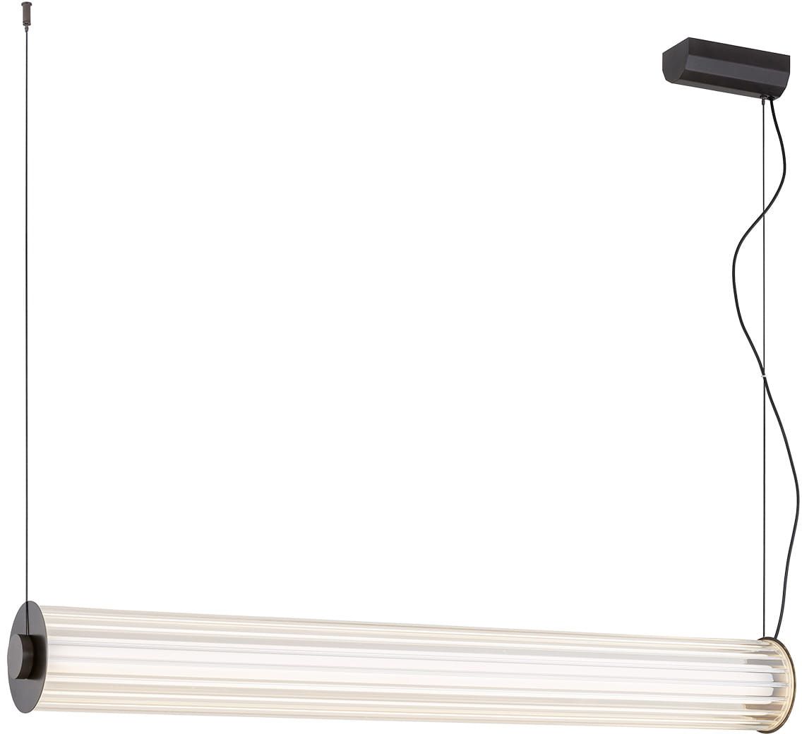 Argon Hampton hanglamp 1x60 W doorzichtig-titanium 8628