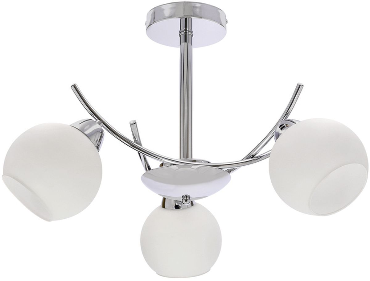 Candellux Amos plafondlamp 3x40 W wit-chroom 33-34991