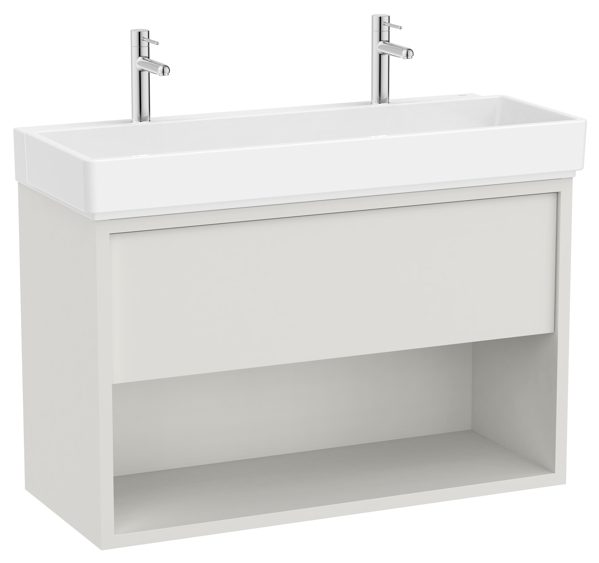 Roca Tura wastafel met kast 100 cm wit A852038558