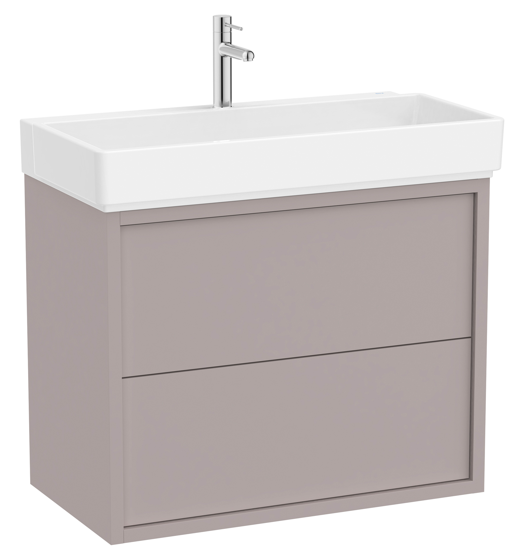 Roca Tura wastafel met kast 80 cm grijs A852033559
