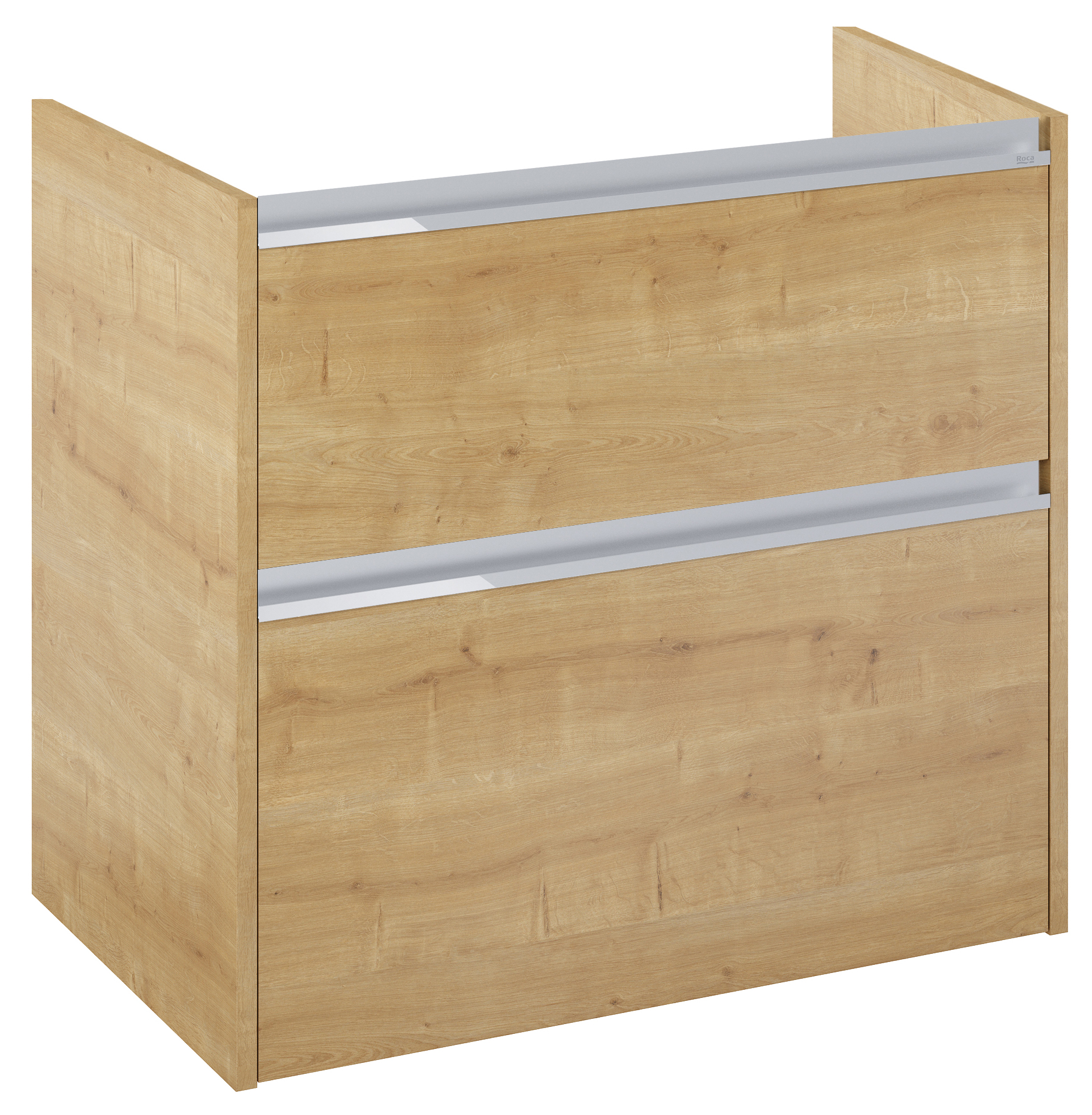 Roca Gap Pro kast 78.5x46x66.3 cm hangend onder de wastafel eik A857898464