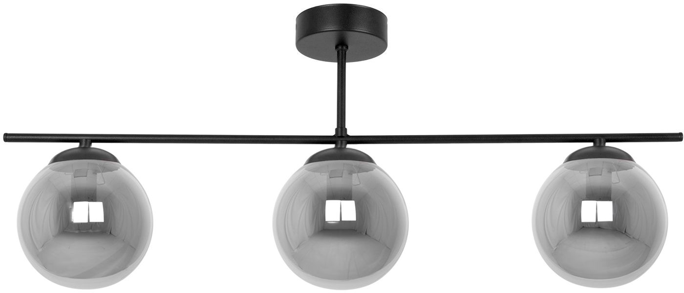 Kaja Gamma plafondlamp 3x10 W zwart-grafiet K-5169