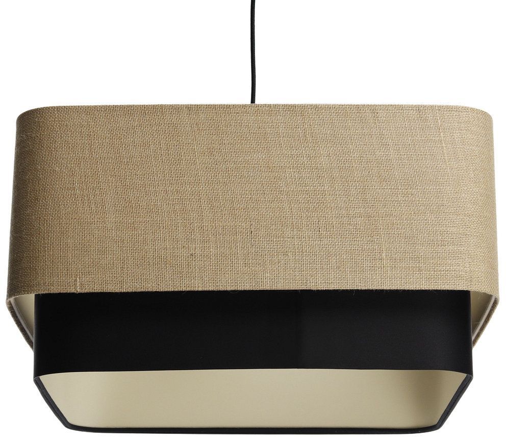BPS Koncept Kwadro duo hanglamp 1x60 W zwart-beige KWD-005