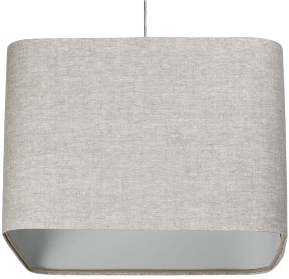 BPS Koncept Kwadro len light hanglamp 1x60 W grijs/askleur-beige KW-010-40W30