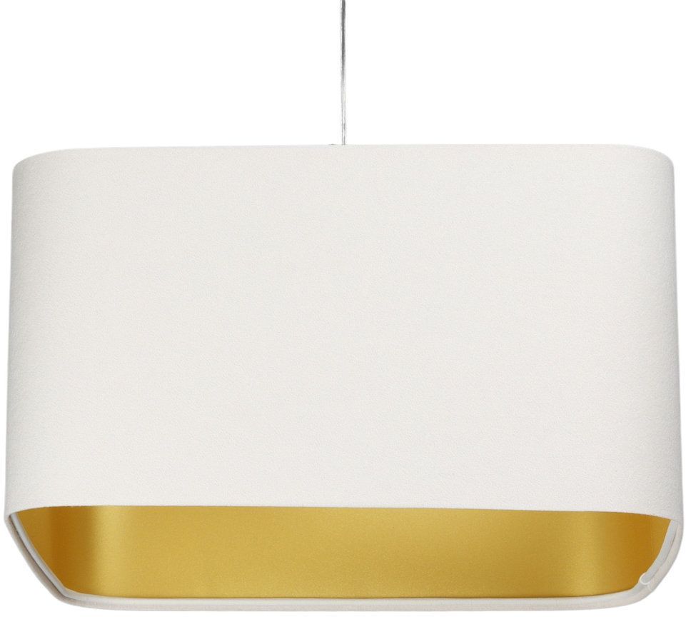BPS Koncept Kwadro sue hanglamp 1x60 W wit-gouden KW-109-40w30