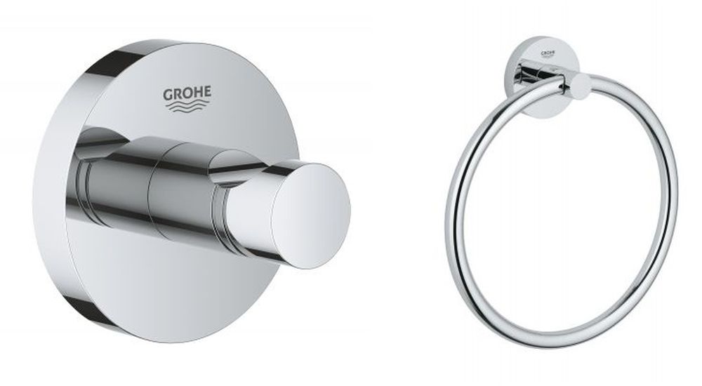 Set handdoekhanger Grohe Essentials 40365001, handdoekhanger Grohe Essentials 40364001