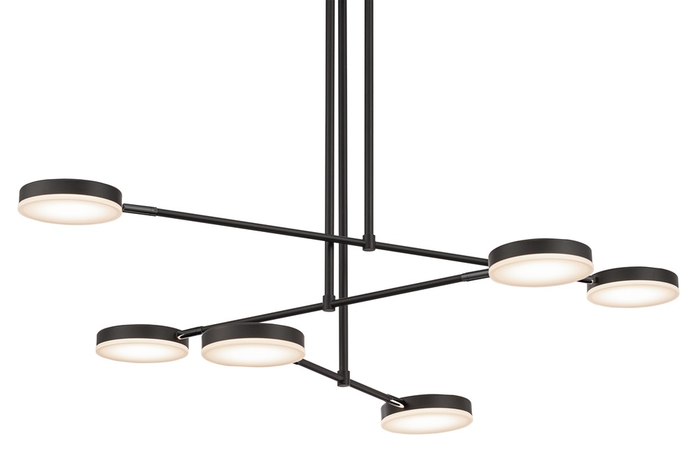 Maytoni Fad hanglamp 6x7 W zwart MOD070PL-L38B3K