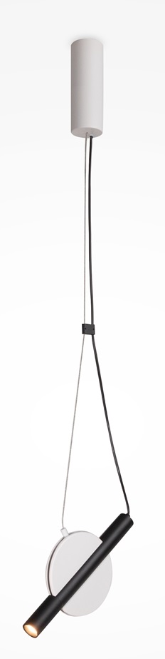 Maytoni Enigma hanglamp 1x5 W wit-zwart MOD150PL-L5W3K