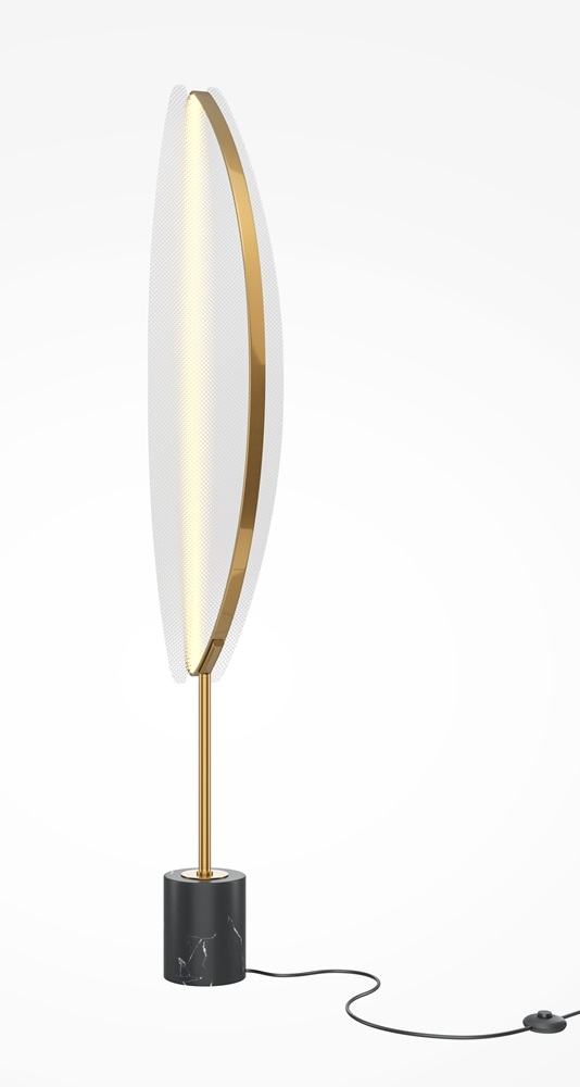 Maytoni Breeze staanlamp 1x33 W messing MOD281FL-L33BS3K