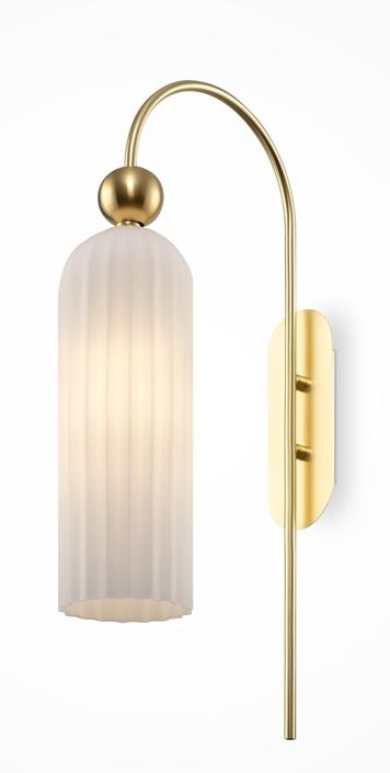 Maytoni Antic wandlamp 1x40 W wit-gouden MOD302WL-01W