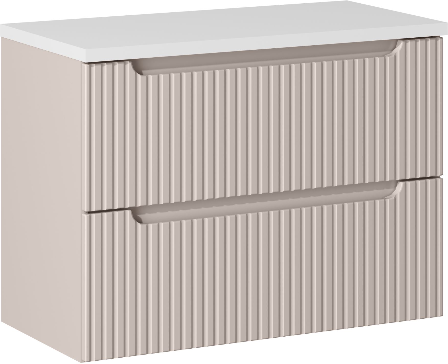 Set kast Comad Nova Cashmere NOVA CASHMERE 82-80-2S, badkamerblad Comad Nova White NOVA WHITE 89-80