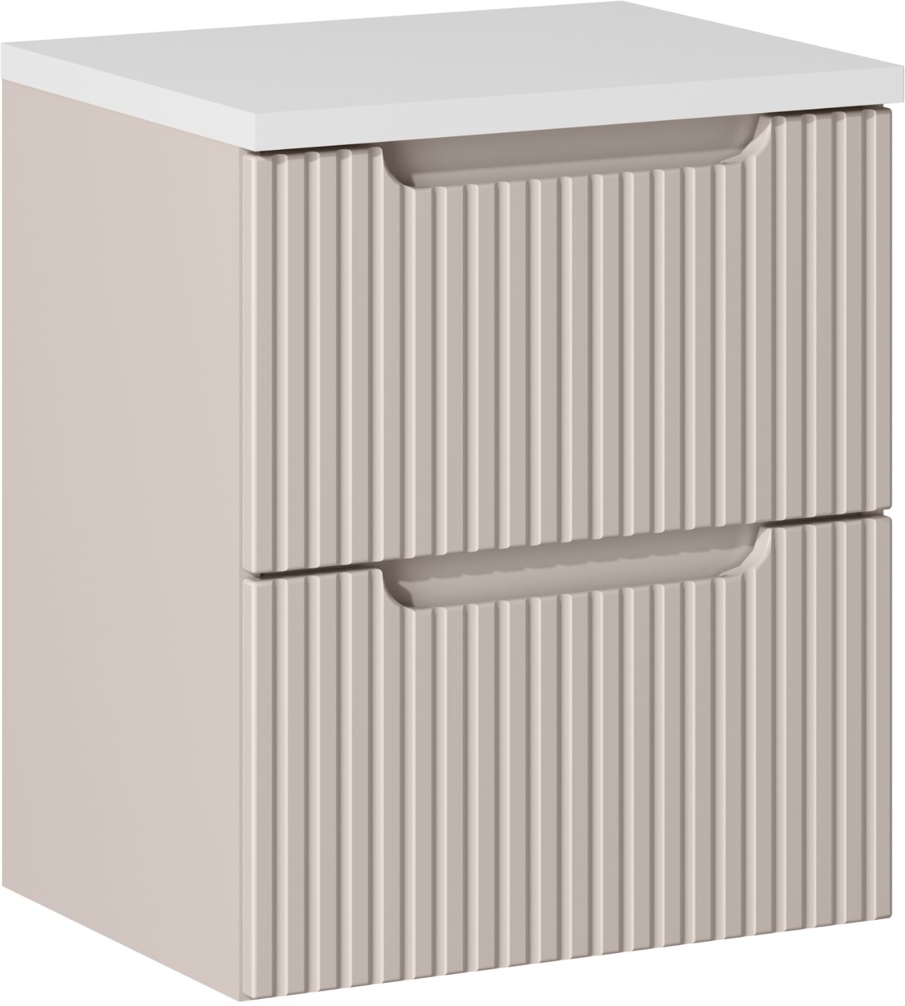 Set kast Comad Nova Cashmere NOVACASHMERE 82-50-2S, badkamerblad Comad Nova White NOVA WHITE 89-50