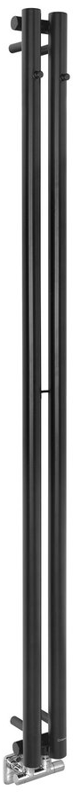 Sapho Pilon badkamerverwarming decoratief 180x12.2 cm zwart IZ124T