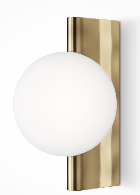 Maytoni Avant-garde wandlamp 1x25 W wit-messing MOD324WL-01BS