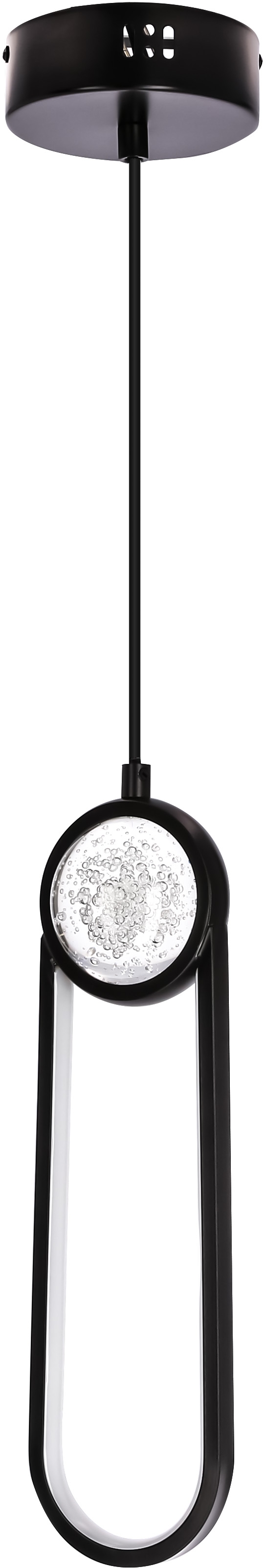 Candellux Lacrima hanglamp 1x15 W zwart 31-35585