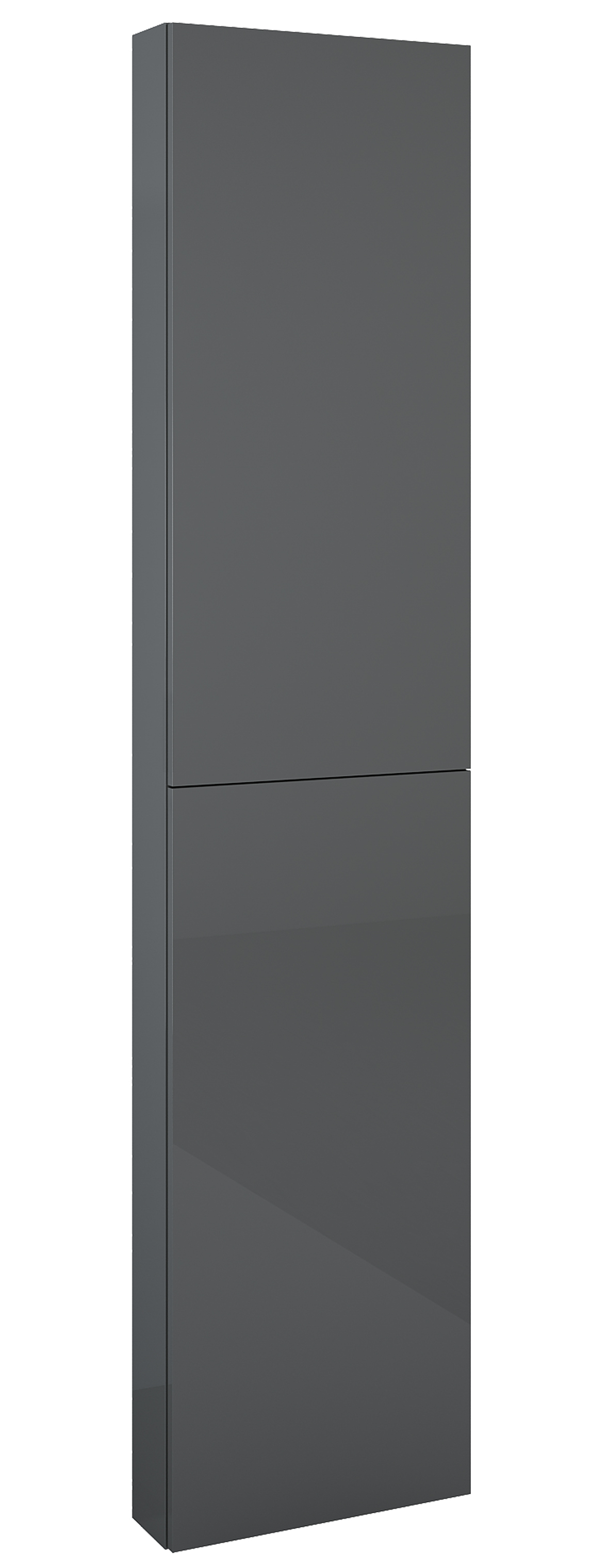Roca Extra kast 40x12.6x180 cm hangend langs de zijkant antraciet A857911153