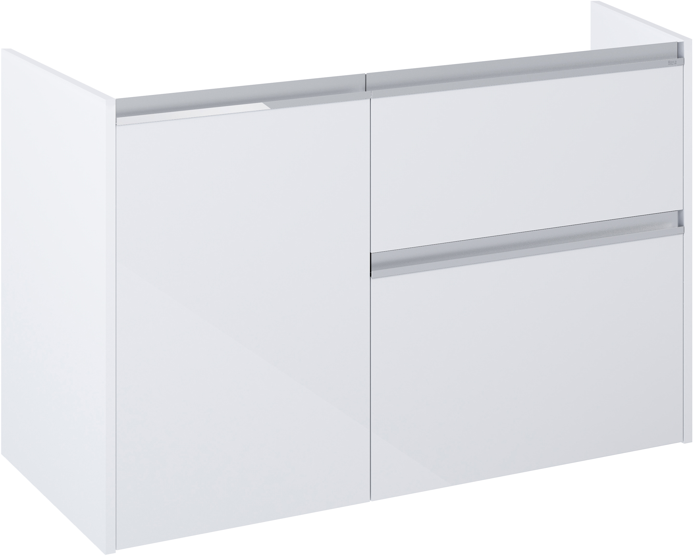 Roca Gap Pro kast 98.5x45.1x63.5 cm hangend onder de wastafel wit A857905806