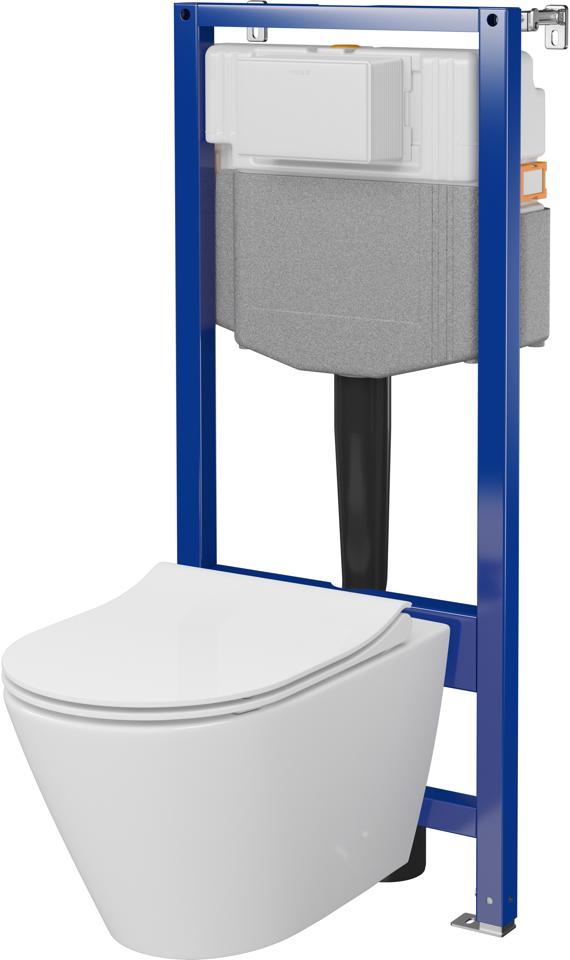 Cersanit City toiletset frame met pot en bril met vortexspoeling S701-889